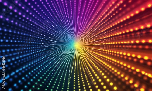 Wallpaper Mural Abstract Rainbow Tunnel of Lights Torontodigital.ca