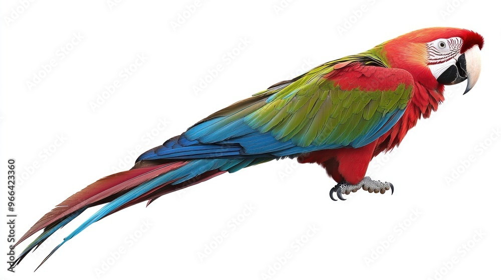 Obraz premium A Vibrant Scarlet Macaw