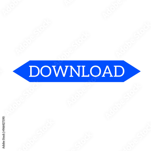 Download button logo symbol template illustration