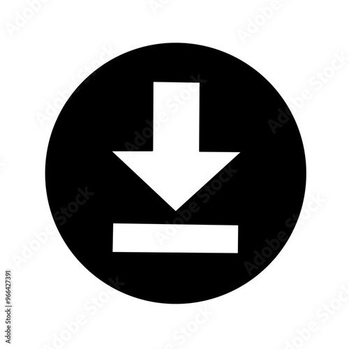 Illustration logo symbol template download button