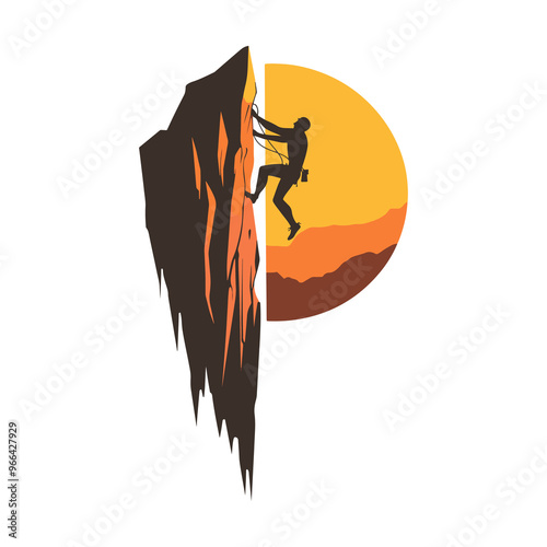 Rock Climber Silhouette PNG