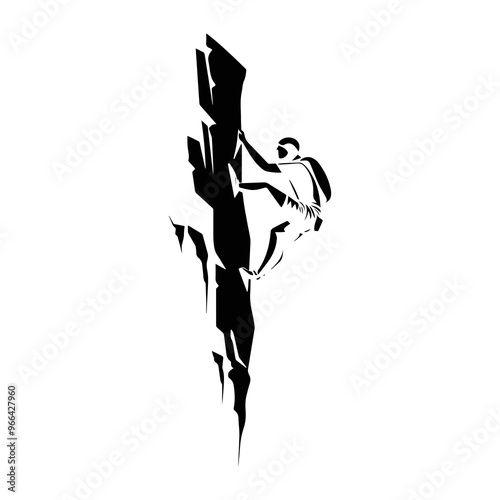 Rock Climber Silhouette PNG