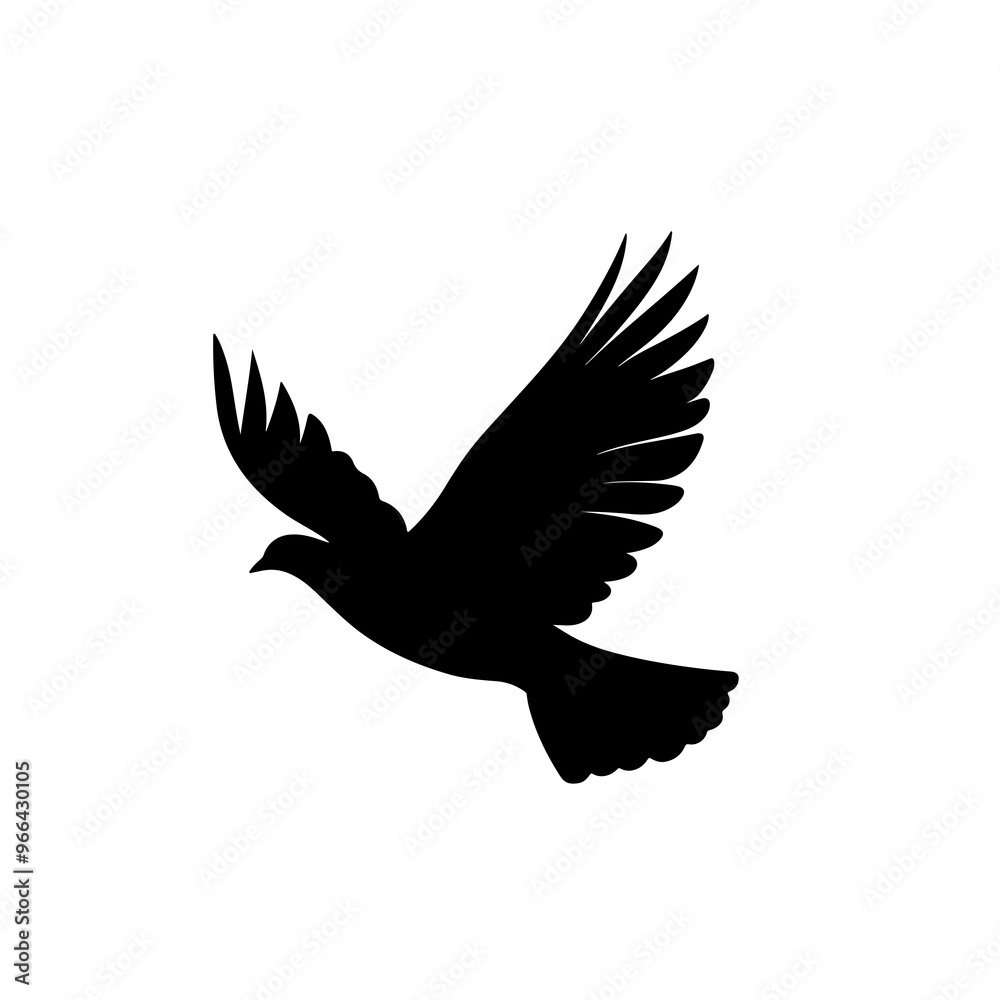 silhouette of a pigeon with transparent background silhouette of a pigeon with transparent background