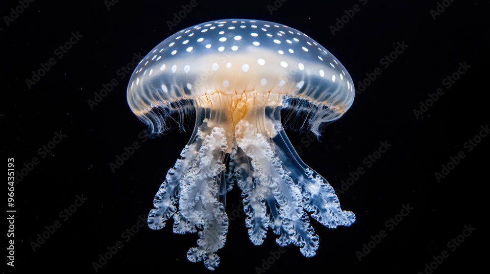 Close-Up of a Spotted Jellyfish Close-Up of a Spotted Jellyfish