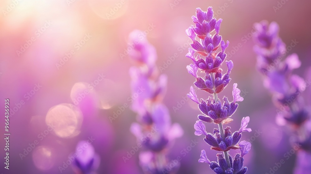 Lavender Bloom in Soft Sunlight Lavender Bloom in Soft Sunlight