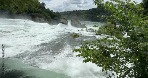 Rhine Falls (Rhinefall) - Europes largest waterfall. Switzerland photo