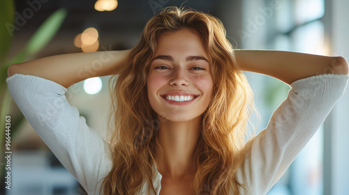 woman in a state of plenitude