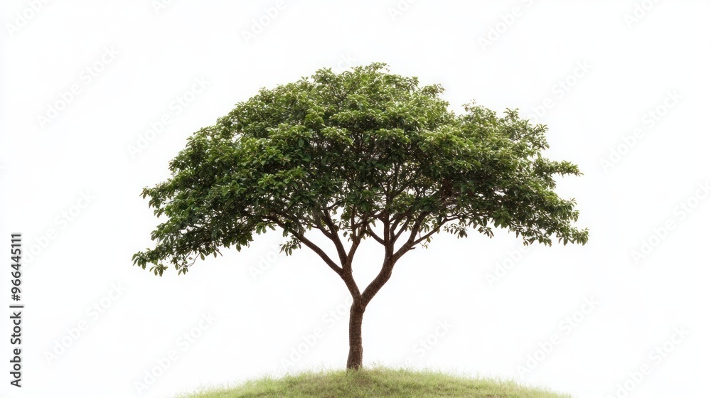 A Single Tree on a White Background A Single Tree on a White Background