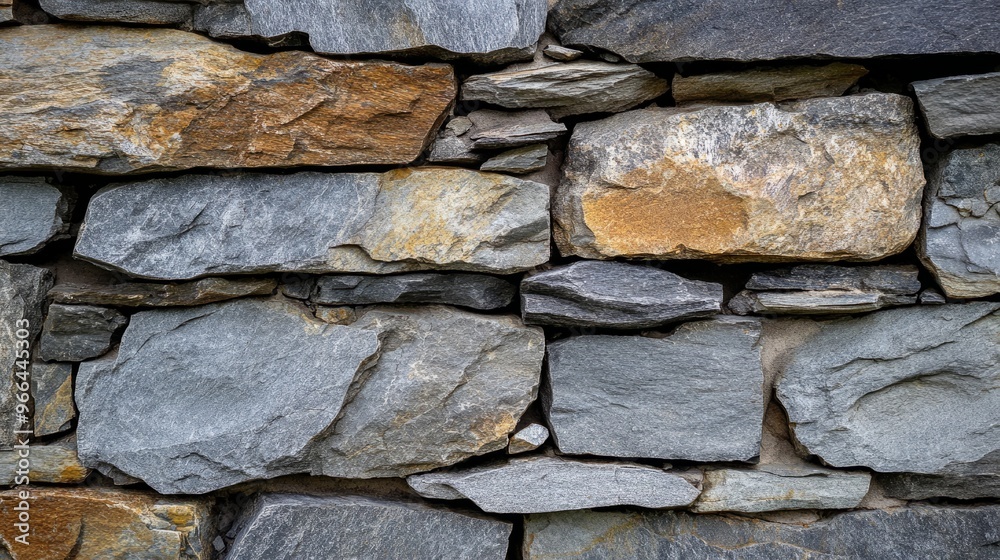 Fototapeta premium A close up of a stone wall texture