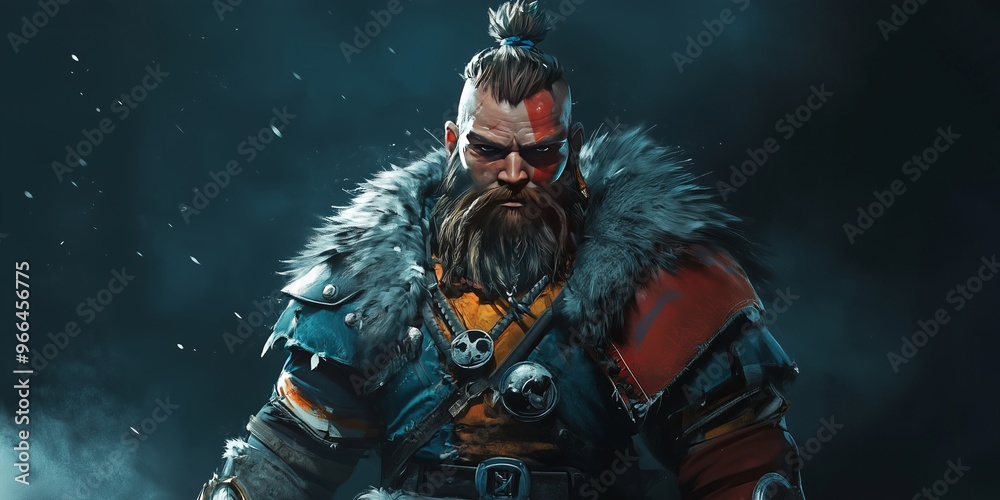 Fototapeta premium A character from the game. Website header or desktop wallpaper