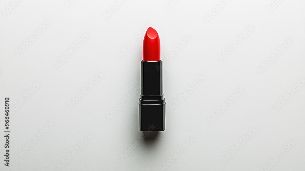 Red Lipstick on White Background Red Lipstick on White Background