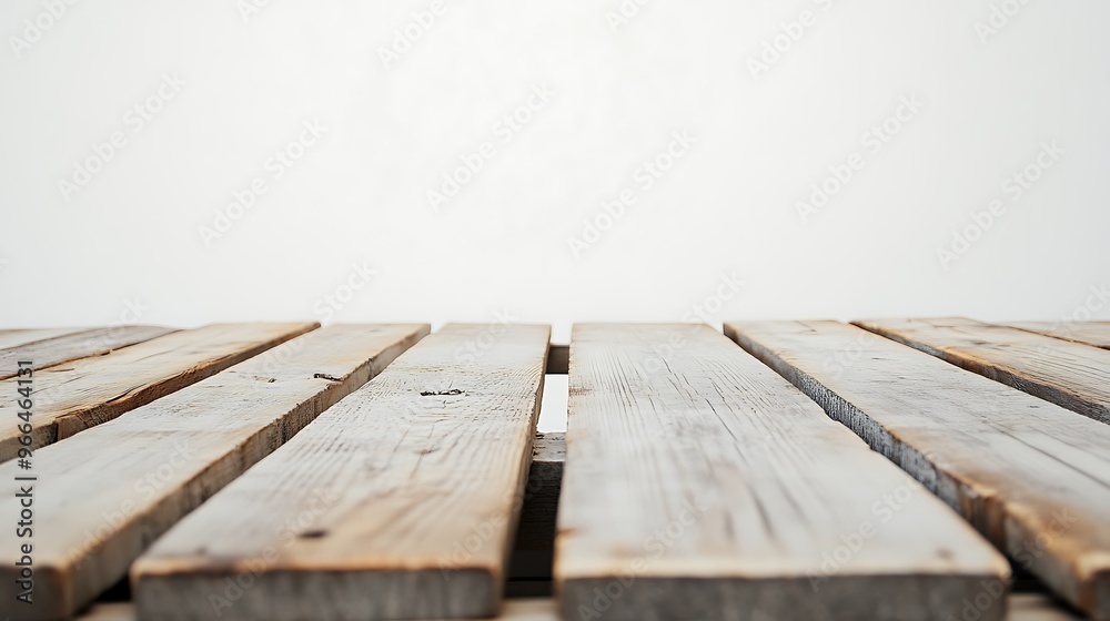 A wooden pallet centered against a white background, featuring a high-resolution close-up. The photograph captures the grain and texture of the wood in sharp detail. A wooden pallet centered against a white background, featuring a high-resolution close-up. The photograph captures the grain and texture of the wood in sharp detail.