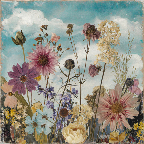 background with flowers