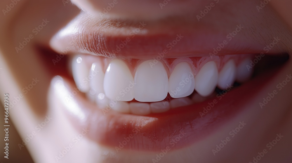 Fototapeta premium Close-up of a bright smile.