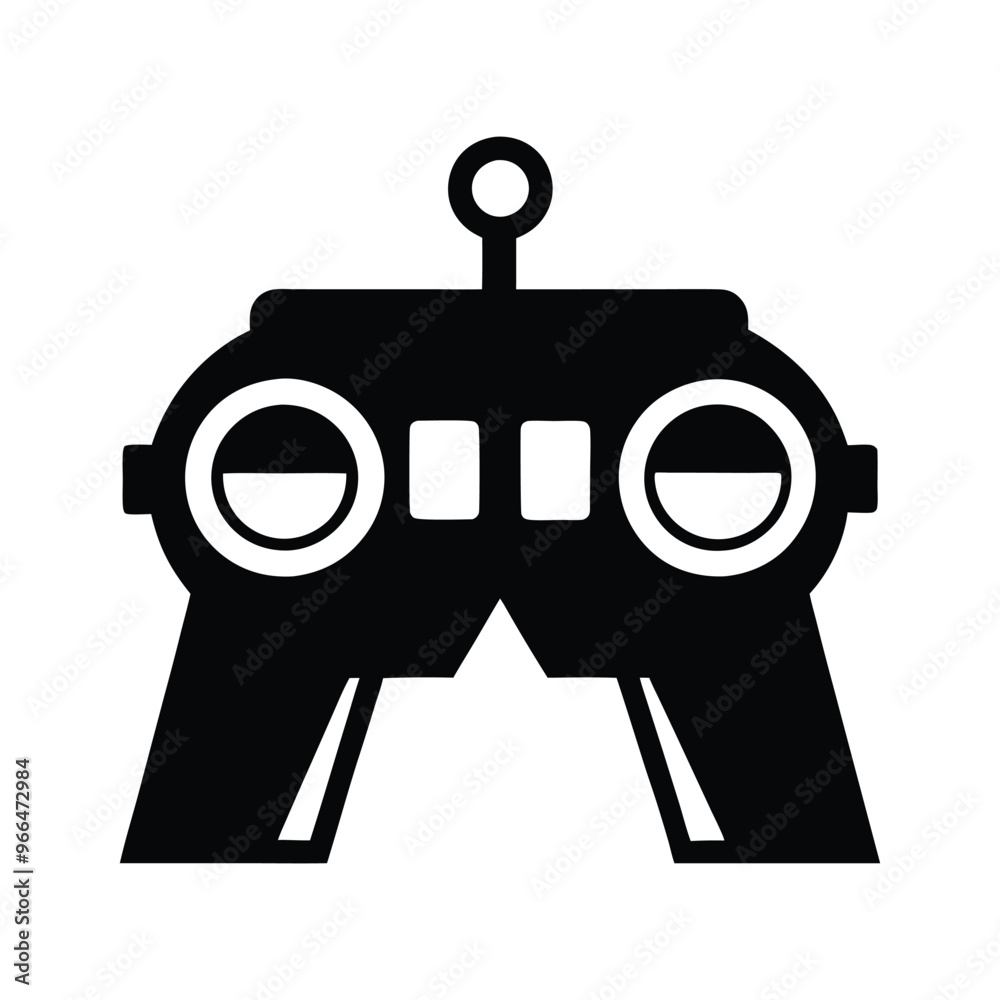 Stereoscope silhouette black vector art , Photographer silhouette vector art illustration. Stereoscope silhouette black vector art , Photographer silhouette vector art illustration.