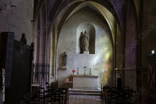 La basilique Sainte Trinité, de style gothique, ville de Cherbourg en Cotentin, département de la Manche, France