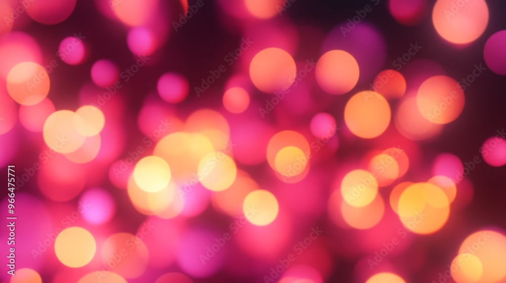 Abstract bokeh pattern background in orange and pink colors. Illustration of overlapping lights in soft orange and elegant pink colors. Abstract bokeh pattern background in orange and pink colors. Illustration of overlapping lights in soft orange and elegant pink colors.