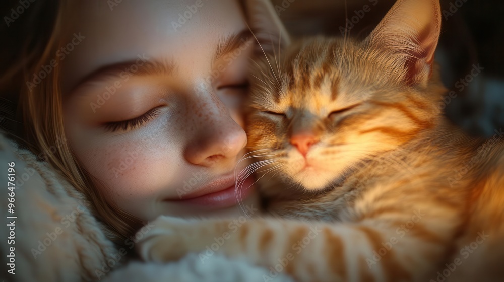 intimate scene of a girl cradling a kitten in warm candlelight soft shadows dance across cozy textures creating a tender moment of connection between human and animal intimate scene of a girl cradling a kitten in warm candlelight soft shadows dance across cozy textures creating a tender moment of connection between human and animal