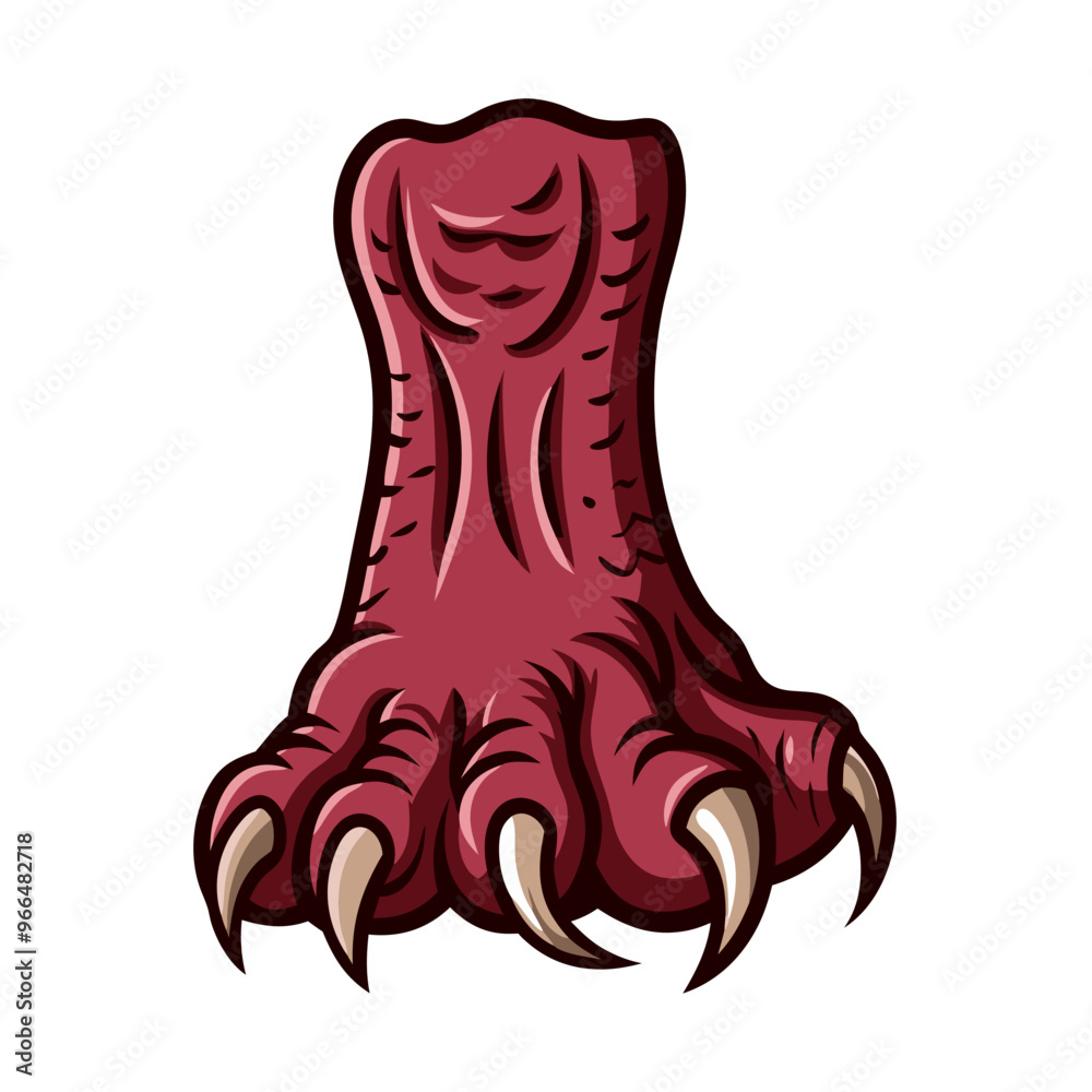 Fototapeta premium Monster foot