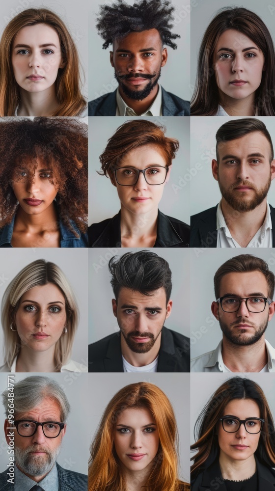 In a Celebration of Global Unity and Diversity, Portraits of Different Cultures on a White Background Highlight the Beauty of Multicultural Representation In a Celebration of Global Unity and Diversity, Portraits of Different Cultures on a White Background Highlight the Beauty of Multicultural Representation