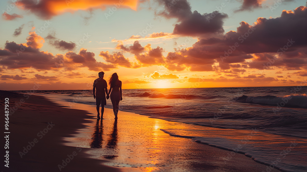 Sweet moments share sunset beach dream time Sweet moments share sunset beach dream time