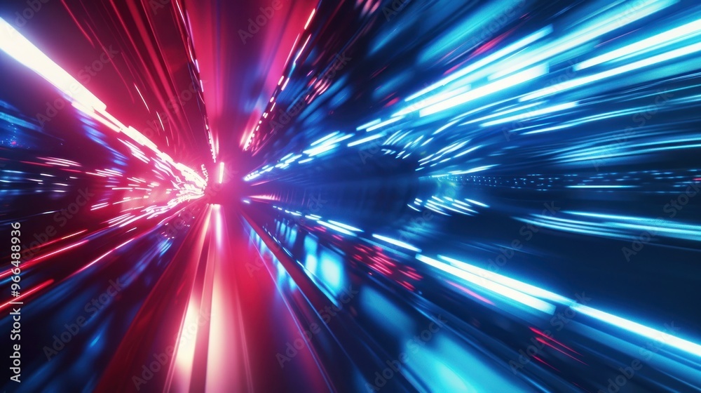 Abstract Neon Lights and Motion Blur Abstract Neon Lights and Motion Blur