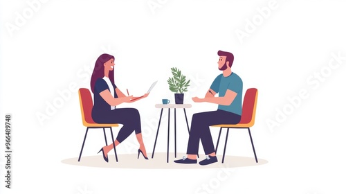 interview hiring concept illustration
