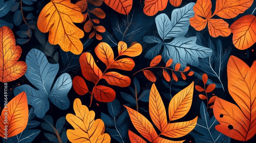 leafs pattern backround illustration leafs pattern backround illustration