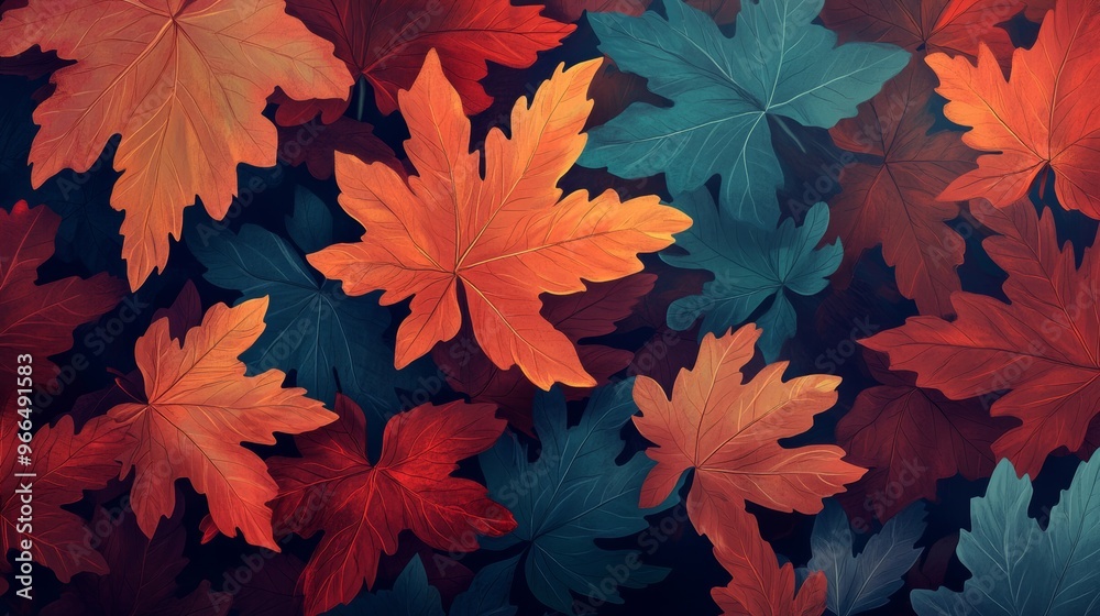 leafs pattern backround illustration leafs pattern backround illustration