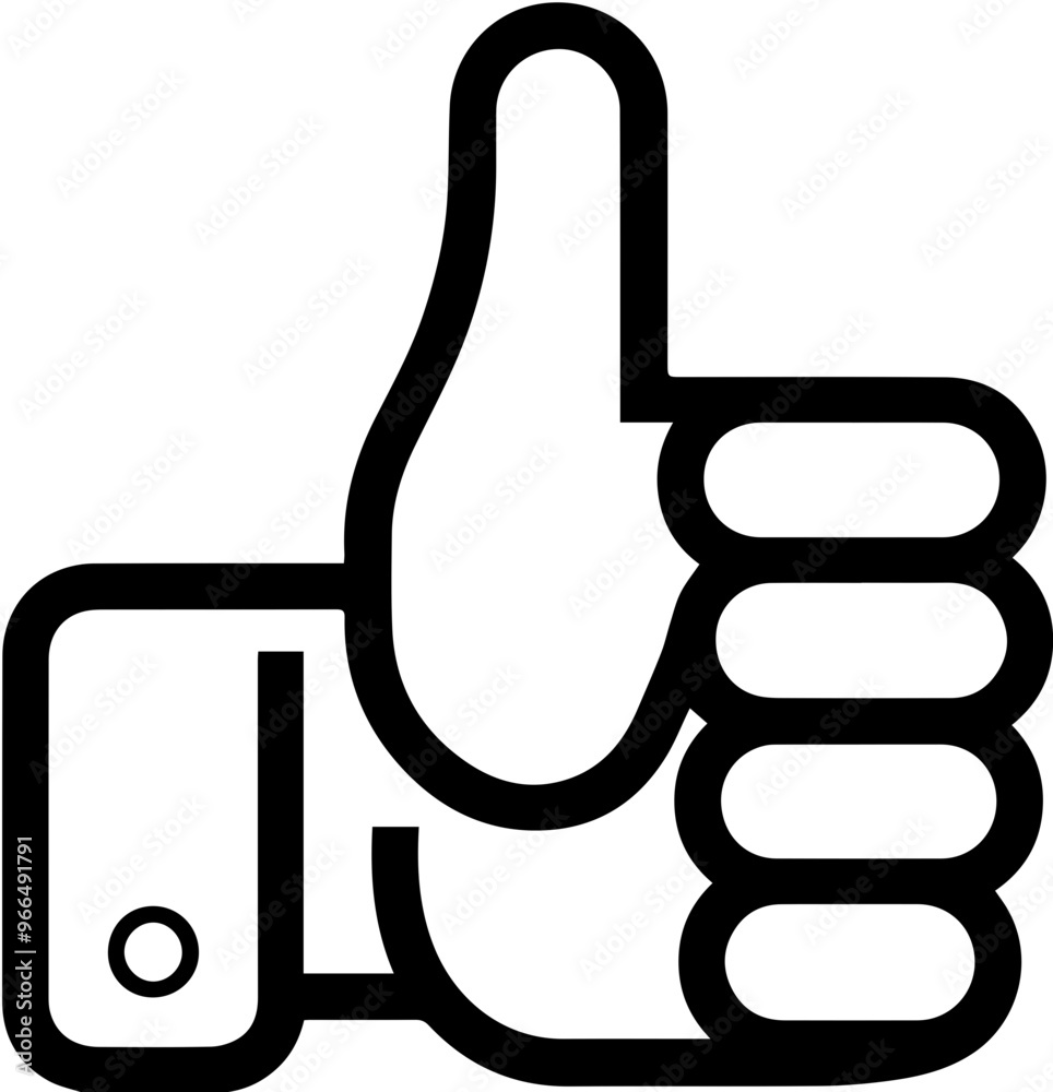 Thumbs up icon, like symbol illustration Thumbs up icon, like symbol illustration
