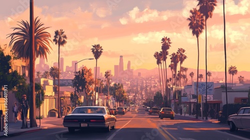 los angeles illustration 