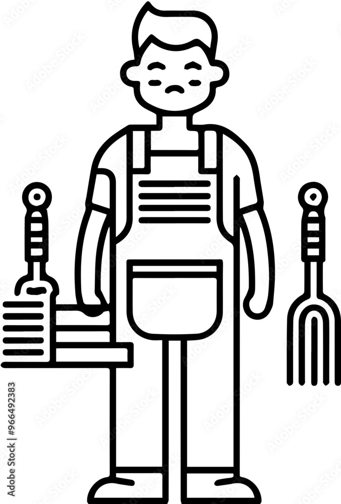 Mechanic icon, mechanic design with tools