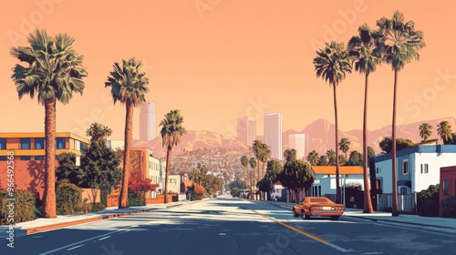 los angeles illustration 
