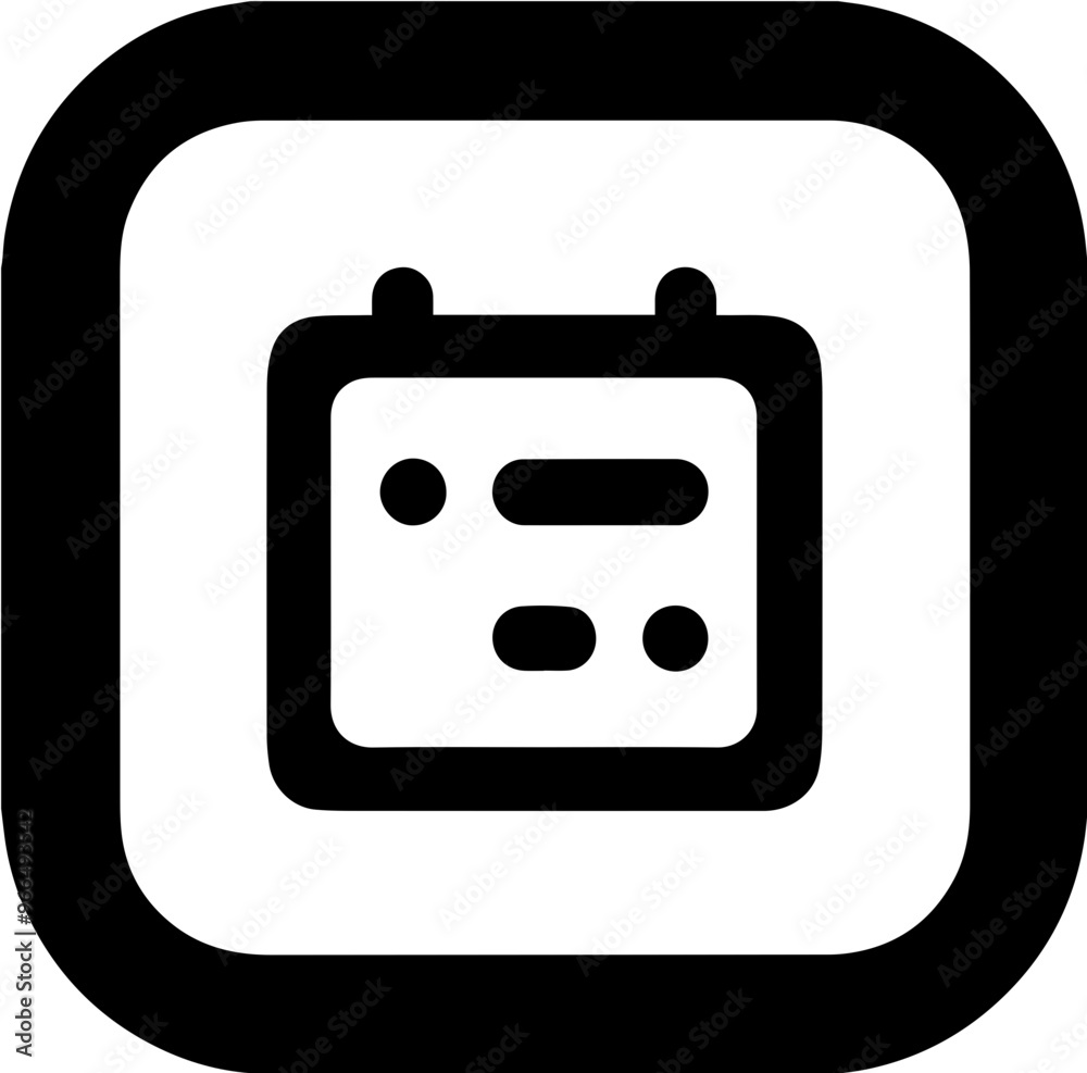 Calendar icon, symbolic image of date and time management Calendar icon, symbolic image of date and time management