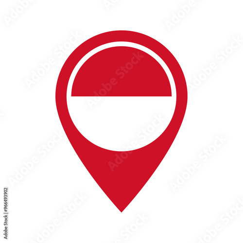 Free Download Monaco flag location icon - GFXLoad