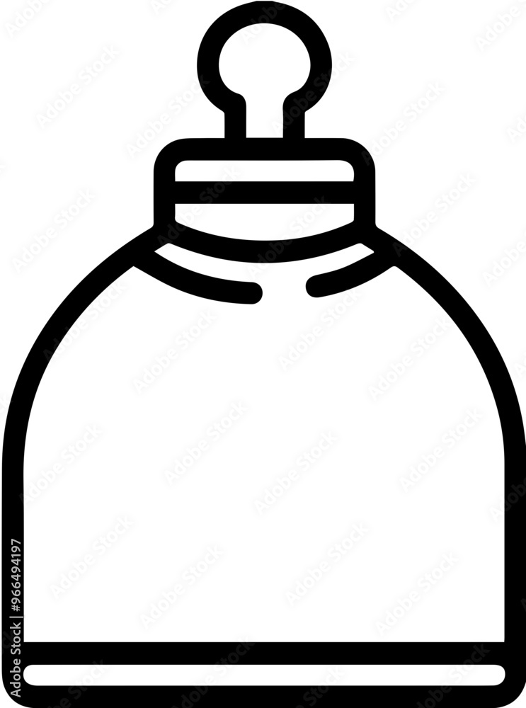 Obraz premium Bottle icon illustration with simple design