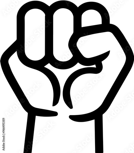 A fist of firm determination, an icon symbolizing strength and resistance