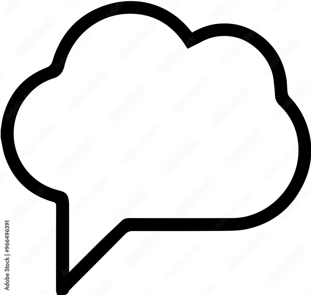 Speech balloon image symbolizing conversation and communication Speech balloon image symbolizing conversation and communication