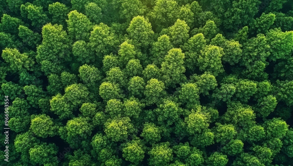 Top view of a young green forest in spring or summer
Top view of a young green forest in spring or summer