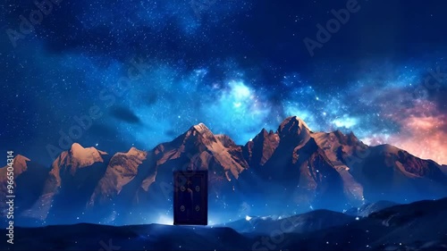 aurora borealis over the mountains