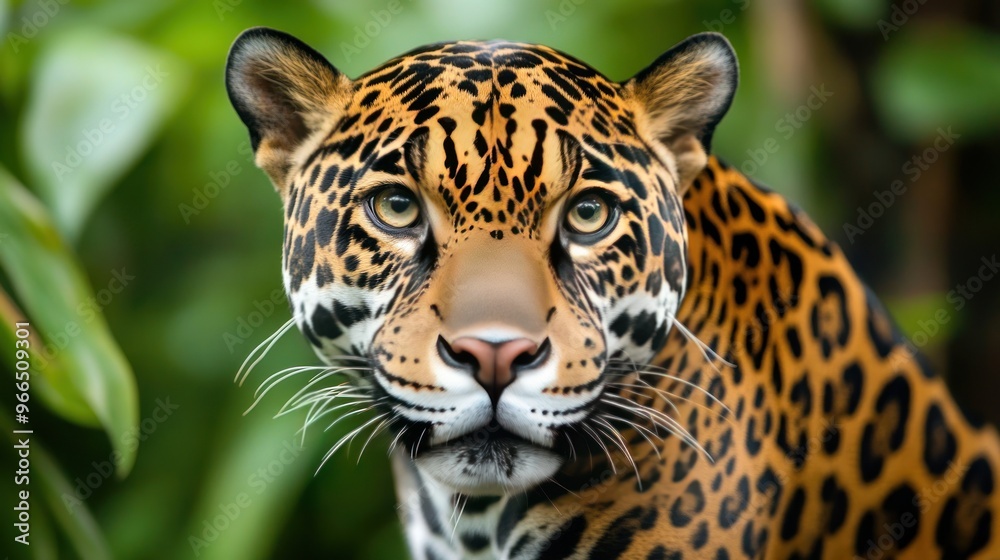 Obraz premium Jaguar Portrait in the Jungle