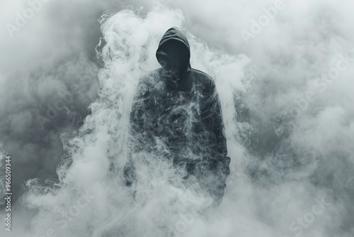 Mysterious Figure in Smoke