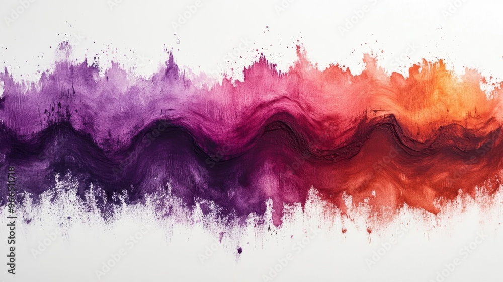 Obraz premium Vibrant Abstract Color Wave Generative AI