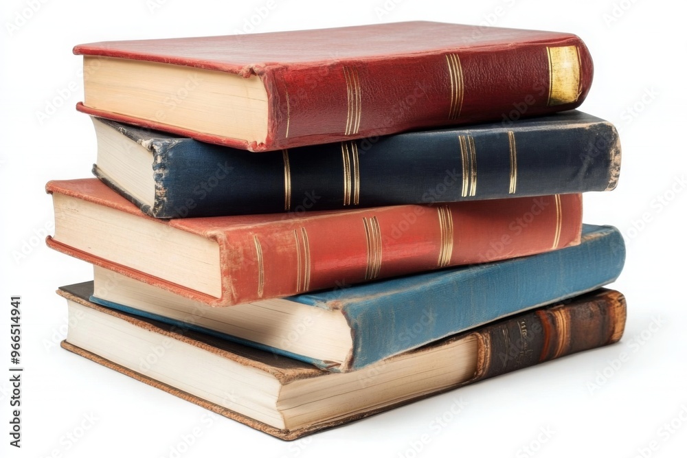 Four books isolated on the white background
Four books isolated on the white background