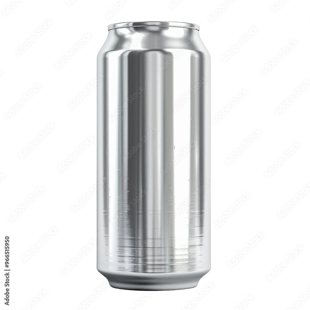 Blank aluminum beverage can isolated on white background, perfect for product mockup or advertising design. Blank aluminum beverage can isolated on white background, perfect for product mockup or advertising design.
