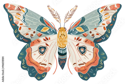 PNG Boho butterfly illustration invertebrate reptile animal. photo