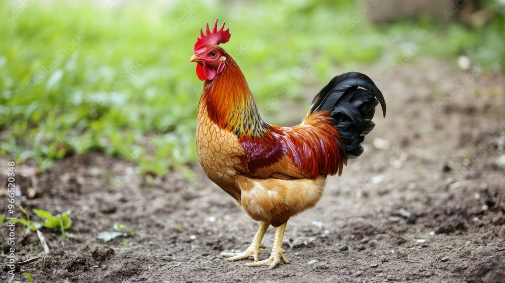 Fototapeta premium Rooster in the Garden