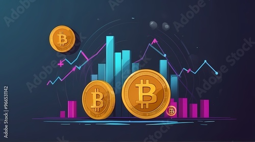 Digital cryptocurrency coins, Digital crypto currency coins