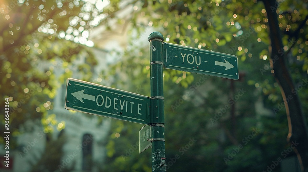 Green Street Signs with Green Street Signs with