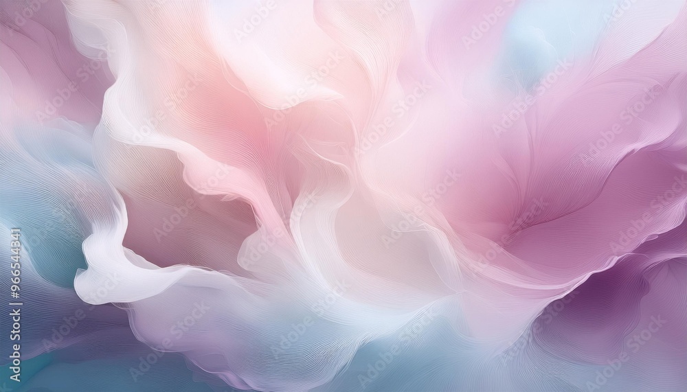 Obraz premium Close up of a pink and blue flower painting